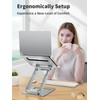 tounee Laptop Stand for Desk Adjustable Height, Telescopic Computer Stand