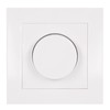 proventa Dimmer with Design Cover Glossy White for LED and
