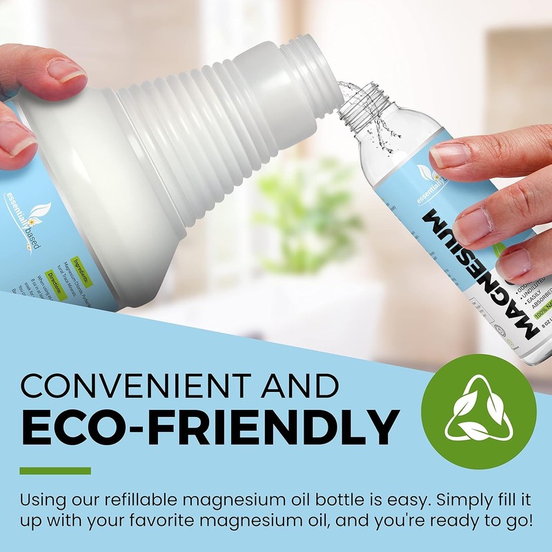 Pure Magnesium Oil Spray 8oz - Topical Magnesium Spray for