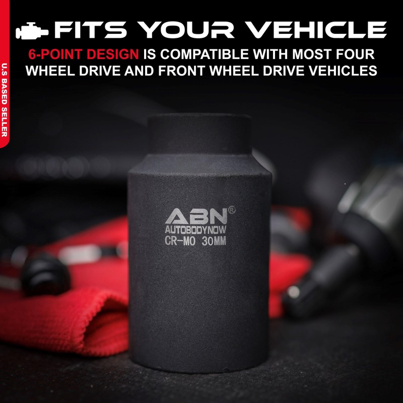 ABN Axle Nut Socket, 30mm, 1/2in Drive, 6 Point –