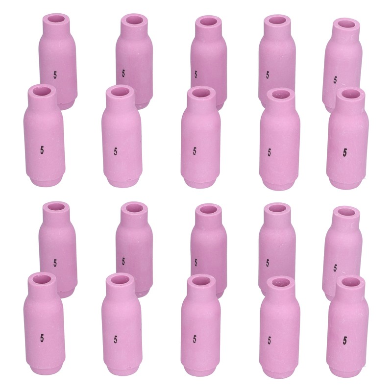 20Pcs TIG Alumina Nozzles Ceramic Cup Gas Lens Shield Consumables