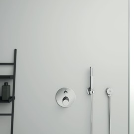 Ideal Standard BC806AA Idealrain Shower Holder for Hand Shower, Hand Shower Holder, Universal, Shower Holder Wall, Shower Holder for Shower Head, Wall Mounted Shower, Bathroom Accessories, Chrome