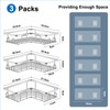 UUlioyer Stainless Steel Corner Shower Caddy, Shower Shelf No Drilling,