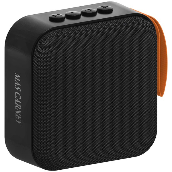 MAS CARNEY F3 Portable and Lightweight Bluetooth Speaker with Microphone, Small Wireless Speaker with Powerful 52 mm Speaker, Mini Bluetooth Speaker TF Card Support with Stereo and 8H Playback.