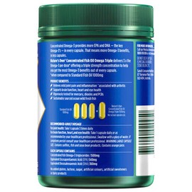 Nature's Own Natures Own Concentrated Fish Oil Omega Triple 180 Capsules