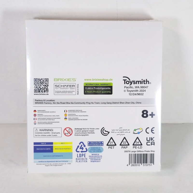 Schäfer Toy Company Brixies Pirate Ship 699 Piece Building Bricks