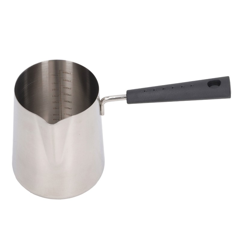 Coffee Milk Frothing Pitcher Cup 304 Stainless Steel Long Handle