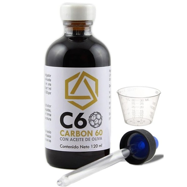 C60 - Carbono 60 en Aceite de Oliva 120 ml - 99.99% Ultra Puro
