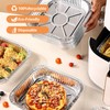 GBACHOOSE Pack of 50 Aluminium Bowls with Lids 1350 ml,