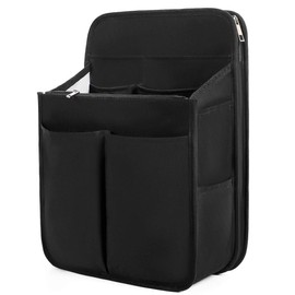 VANCORE Large Vertical Backpack-In Bag, Vertical, Inner Bag, Organize Backpack, Lightweight, Men's, For Work, Travel, Black, L, Black