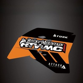 Attack Graphics Renegade Radiator Shroud Decal Orange for KTM 150 SX 2009