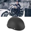 Half Helmets Motorcycle Helmet, Retro Half Shell Helmet, Matte Black