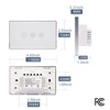 LOUYSGEN Smart Dimmer Switch Aluminum Frame Need Neutral Wire No