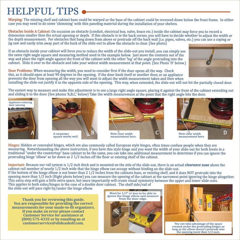 Slide-A-Shelf Express Essentials Pull-Out Cabinet Drawer, Birch Wood with Full