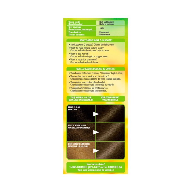 Garnier Nutrisse Cream, Permanent Hair Colour, 51 Medium Ash Brown,
