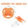Landofgenie Large Teat Shield Pacifier in Adult Size, Orange