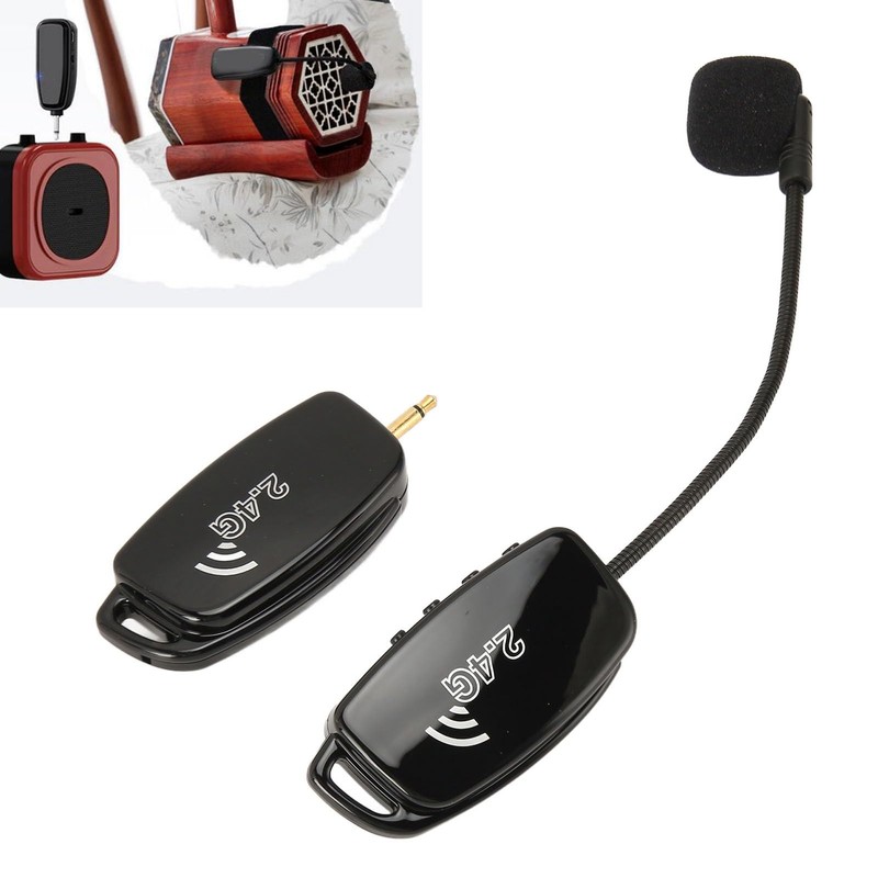 2.4G wireless anti-interference erhu microphone pickup, noise reduction, plug and