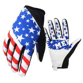 Bike MTB Gloves with for Off-Road Motorcycles - Mountain Climbing - Hiking and Other Outdoor Sports use, Male and Female Common. (White, XL)