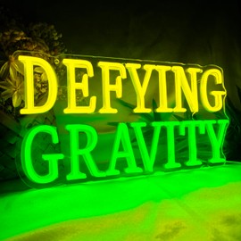 Witch Magic Movie Neon Sign, Defying Gravity Neon Lights for Room Decor, Dimmable Green LED Neon Lights for Them Party Witch Musical Led Sign for Bedroom Neon Wall Art Gifts for Witch Fans