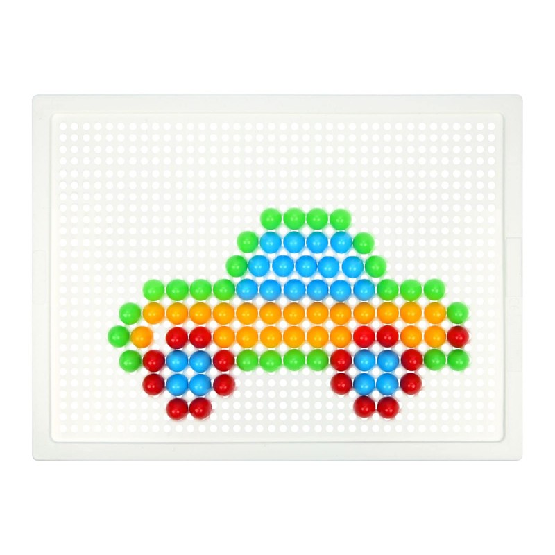 Lena 35623 Mosaic Plug-In Game Set, Mosaic with 100 Coloured