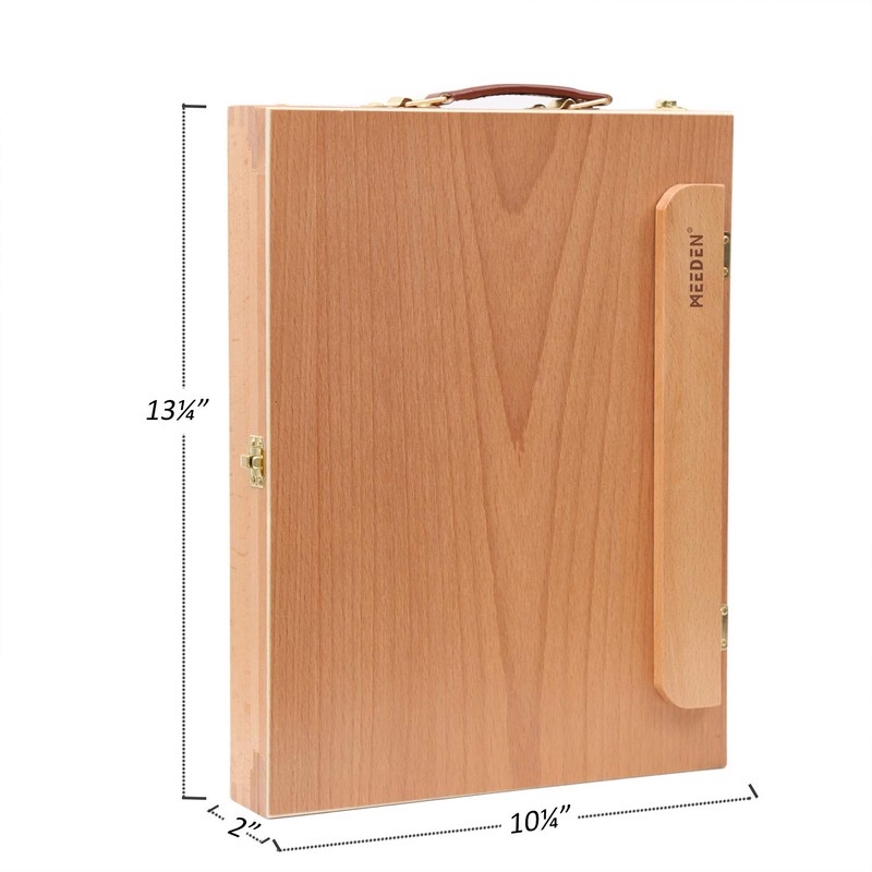 MEEDEN Table Sketch Box Easel -Portable Solid Beech Tabletop Wood