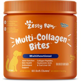 **Zesty Paws Multi Collagen Soft Chews – Hip, Joint & Skin Support for Dogs, 90 Count