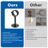 Mooche 4PCS Ceiling Curtain Rod Holder, Adjustable for 1" -