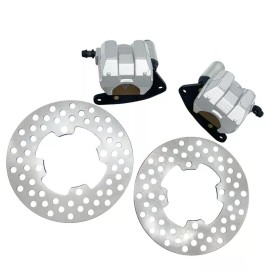 RCH Front Brake Calipers & Brake Rotors for Yamaha Kodiak 450 YFM450 4x4 2003-2006