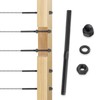 RiaYer 40 Pack T316 Stainless Steel Black Cable Railing Kit,