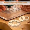 inBovoga Template Guide Adapter, 1/4 Inch Solid Brass Routing Guide