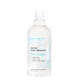 Tónico Ácido Hialurónico Hidratación Profunda 500 ML ULTRAMO Elasticidad Visible Día/Noche Todo Tipo De Piel Facial Toner
