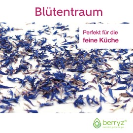 Cornflower Blossom Leaves Blue 20 g | Without Goblets | 1st Quality | Edible Flower Tea Blossoms Edible Cornflowers Blossoms