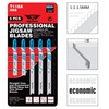 15 x TopsTools T118A Jigsaw Blades Compatible with Bosch, Dewalt,