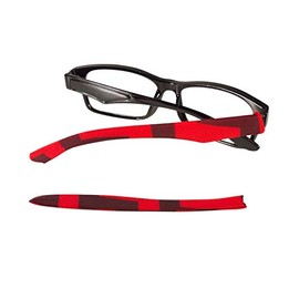 Soft Eyewear Temple Arm Cover Sleeves Add Colors & Designs Eyeglasses Sunglasses for Men, Women & Kids 2 Sizes (Small, Robot Red)