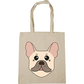 Hippowarehouse French bulldog Tote Shopping Gym Beach Bag 42cm x38cm, 10 litres