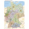 Postcode Map of Germany with Lamination on Both Sides Poster