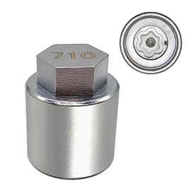 JEUCLEL JL 710 for 27mm Nuts, Wheel Locking Nut Key for Jeep (JL) Dodge, Wheel Lock Nut Socket Adapter Wheel Anti-Theft Lug Nut Removal Tool, Anti-Theft Screw Remover