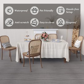 Homease Vinyl Flooring Roll 11.8" W x 196" L/ 16 Sq.Ft, Peel and Stick Floor Tiles Waterproof Wear-Resistant Vinyl Plank Flooring for Any Room, Easy DIY Flooring Solutions, Dark Grey