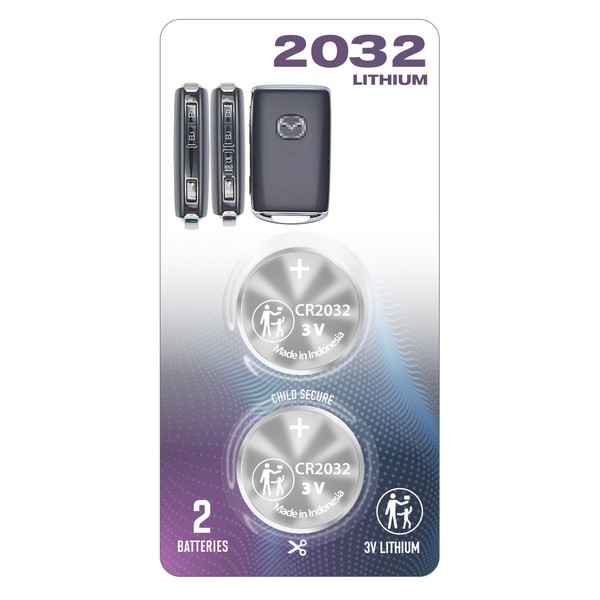 (2 Pack) CR2032 2032 Remote Key FOB Battery OEM Replacement
