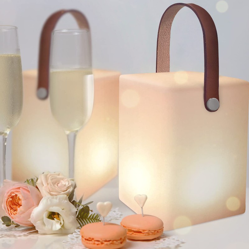Outdoor Table Lamp with Remote Control, Warm White, 8 Colours,