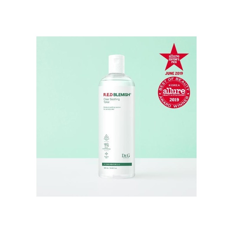 [Soothing/Exfoliating/Large Capacity] Dr.G Red Blemish Clear Soothing Toner 500ml /