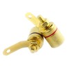 Maxmoral 4pcs 4mm Banana Jack Binding Post Gold Plated Female