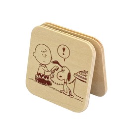 NaganoFactory SNS540B Snoopy Wood Memo Stand Square B