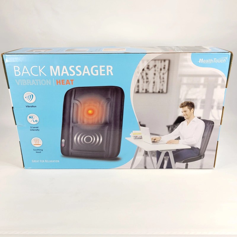 Health Touch Back Lumbar Heated Massager Vibration Soothing Relaxation 3