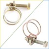 Hose Clamps Pack of 10 Adjustable Double Wire Water Hose