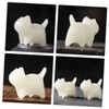 BIUDECO Glowing Stone Cat Figurine Creative Glow Dark Cat Statue