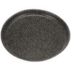 Home Antihaft Stein Runde Pizza Form Cm28 Küchenutensilien, Stein, Anthrazit,