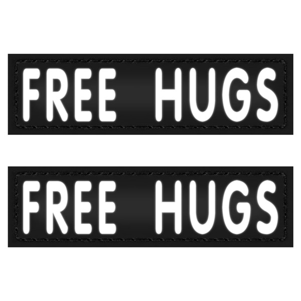 IronSeals Set of 2 Reflective Dog Vest Harness Patches, Removable