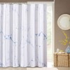 YOSTEV Marble Bathroom Shower Curtain,Blue and White Fabric Shower Curtain