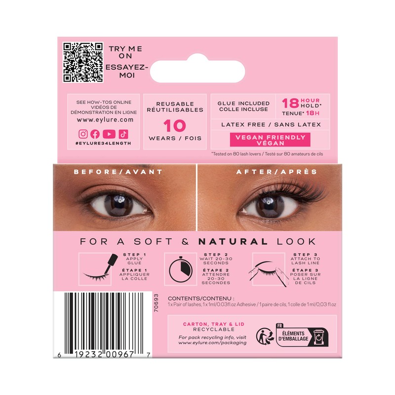 Eylure 3/4 Length No. 030 False Lashes